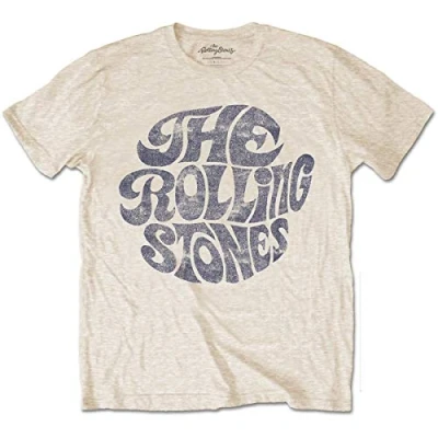 Afbeelding van The Rolling Stones Vintage 1970s Logo Heren T shirt XXL Bruin
