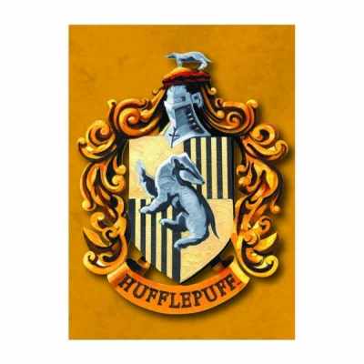 Afbeelding van Harry Potter Hufflepuff Crest metalen magneet