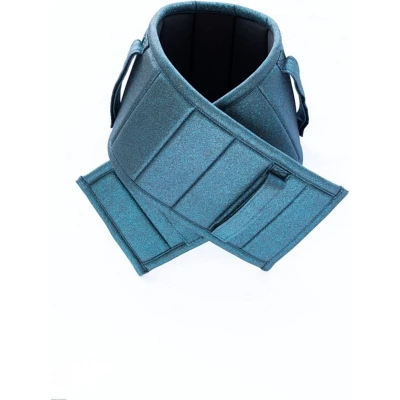Afbeelding van HB Longeeronderlegger Glitter Turquoise Full Agradi.be