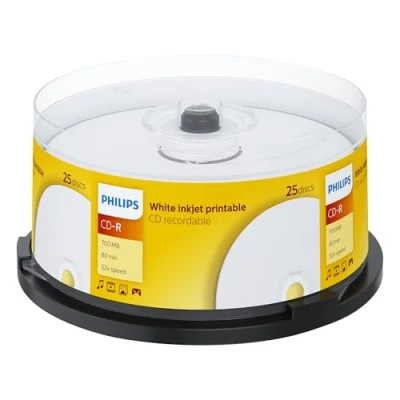 Afbeelding van CD R Philips 80Min 700MB 52x IW SP (25)