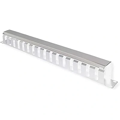 Afbeelding van VALUE 19 Frontplaat 1 HE met rangeerkanaal 40 x mm, grijs