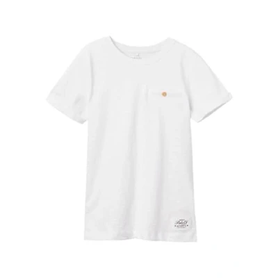 Afbeelding van NAME IT NKMVINCENT SS TOP F NOOS Jongens T shirt Bright White