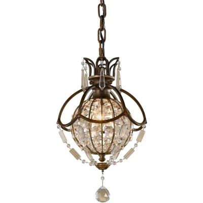 Afbeelding van Feiss LED Pendelarmatuur Bellini 1X E14 Max 60W Dimbaar Oxidized Bronze/British Bronze