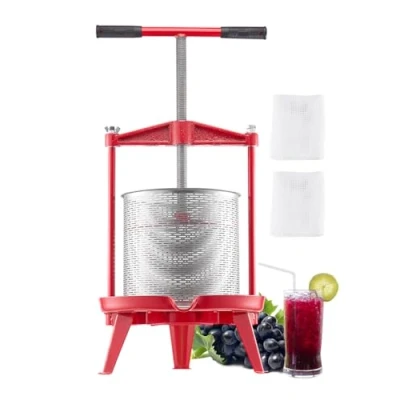 Image de VEVOR Pressoir à Fruits Manuel pour la Fabrication du Vin 14 L en Inox Cuisine