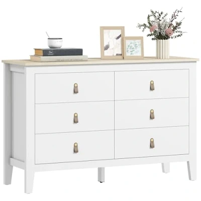Afbeelding van HOMCOM Ladekast 120x40x78cm Spaanplaat Wit