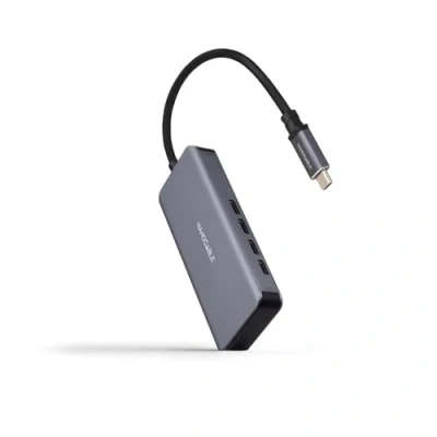 Afbeelding van Nanocable 10.16.4504 interface hub USB 3.2 Gen 1 (3.1 1) Type C 5000 Mbit/s Grijs