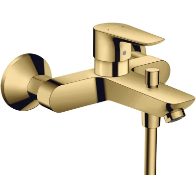 Afbeelding van Hansgrohe Talis E 1 greeps badmengkraan opbouw Polished Gold