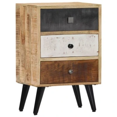 Afbeelding van Nachtkastje 40x30x60 cm massief mangohout