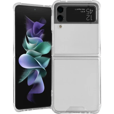 Afbeelding van Accezz Hoesje Geschikt voor Samsung Galaxy Z Flip 4 Siliconen Clear Backcover Transparant