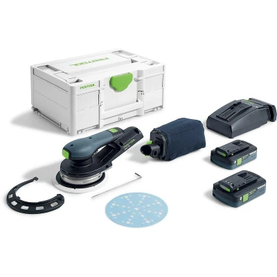 Afbeelding van FESTOOL ETSC 2 150 4,0 I Plus excentrische accu schuurmachine in systainer SYS3 M 187 (2x 4,0Ah + lader) 577726