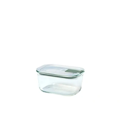 Image de Mepal Boîte de conservation alimentaire en verre EasyClip rangement avec couvercle et fermeture à pression Convient pour le micro ondes, four congélateur 450 ml Nordic sage