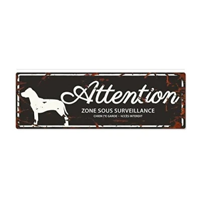 Afbeelding van D&amp;d Home Waakbord Hond Warning Sign Stafford F 40x14cm Zwart 1st