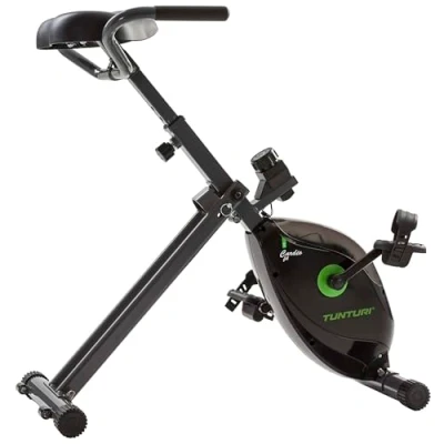 Afbeelding van Tunturi Cardio Fit D20 Hometrainer Opvouwbaar Bueaufiets voor op kantoor Fitnessfiets met 8 weerstandsniveaus Compact