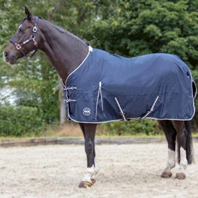 Afbeelding van HKM Turnoutdeken Eco Light Summer Rain Donkerblauw 95/135