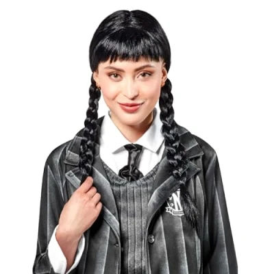 Afbeelding van Wednesday Adams adult Wig