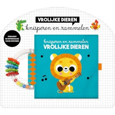 Afbeelding van Image books knisperboek met bijtring vrolijke dieren