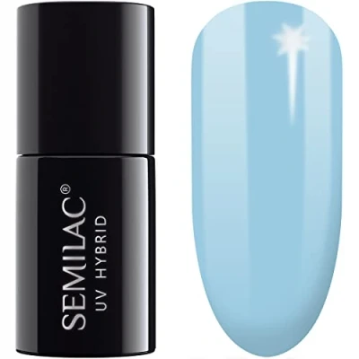 Afbeelding van Semilac Gelnagellak, semi permanent, UV 807, pastelblauw, 7 ml