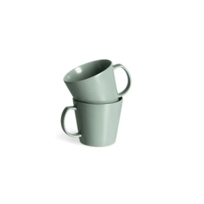 Afbeelding van Springlane Sweet Scandi keramische serviesset New Bone Scandinavisch motief, mat, 2 stuks