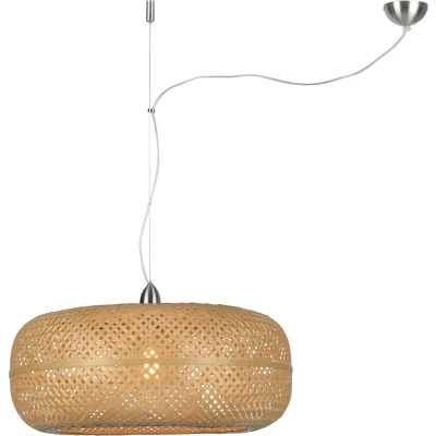 Afbeelding van GOOD&amp;MOJO Hanglamp Palawan Bamboe Recht Ø60cm Bruin