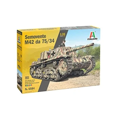 Afbeelding van 1:35 Italeri 6584 Semovente M42 da 75/34 Plastic Modelbouwpakket