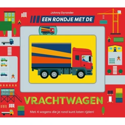 Afbeelding van Uitgeverij gottmer schuifboekje een rondje met de vrachtwagen