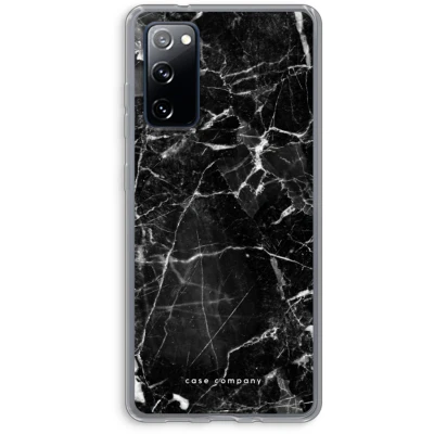 Afbeelding van Case Company® hoesje geschikt voor Samsung Galaxy S20 FE / 5G Zwart Marmer Soft Cover Telefoonhoesje Bescherming aan alle Kanten en Schermrand