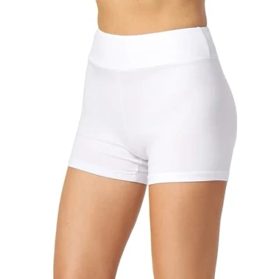Afbeelding van Merry Style MS MS10 359 LE Dames Leggings Sport Vrijetijdsbroek Kort Katoen Sporbroek Yogabroek Wit S