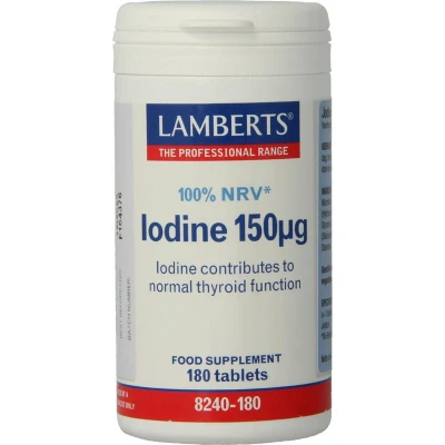 Afbeelding van Lamberts Jodium 150 mcg 180 tabletten