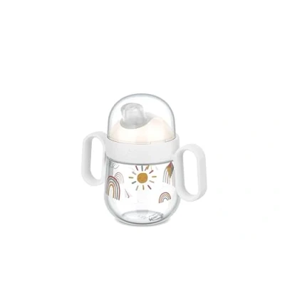 Afbeelding van Mepal Mio antilekbeker 200 ml Makkelijk vast te houden Kinderservies Sunshine &amp; Rainbow