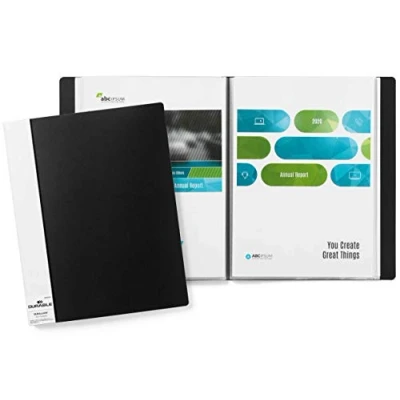 Afbeelding van Durable Duralook 242301 presentatieboek voor A4 met 30 hoesjes, rugbreedte 20 mm, zwart