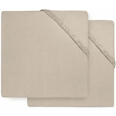 Afbeelding van Jollein Hoeslaken Boxmatras Jersey 75x95cm Nougat 2 Stuks