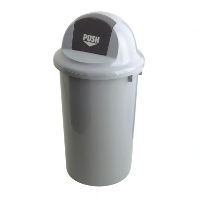 Afbeelding van Afvalbak 47ltr kunststof met klapdeksel