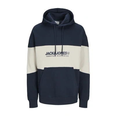 Afbeelding van Jack &amp; Jones Legacy Hoodie, Heren, Maat: Large, Blau