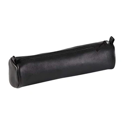 Image de Trousse ronde en cuir Clairefontaine Noir