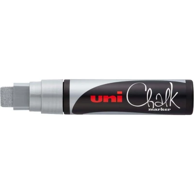 Afbeelding van Uni ball krijtmarker zilver, beitelvormige punt 15 mm