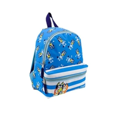 Afbeelding van mybagstory Bluey kinderrugzak blauw Kind school kleuterschool schooltas voor jongens maat 28 cm verstelbare bandjes cadeau idee, Blauw, kind,