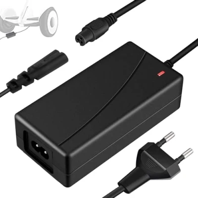 Afbeelding van Frcnoco elektrische scooter oplaadkabel: 42V 2A 3 pins voedingsadapter hoverboard step Self Balance Smart EU stekker