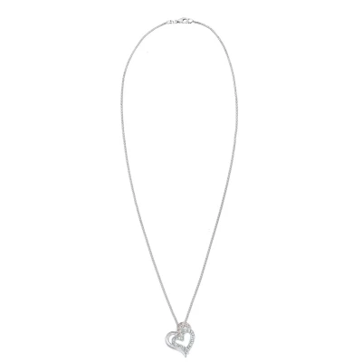 Afbeelding van Elli HERZ Funkeln Ketting, Dames, Maat: 45, Silber