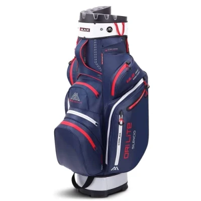Afbeelding van Cartbag Big Max Silencio 2 Dri Lite Navy Zilver Rood
