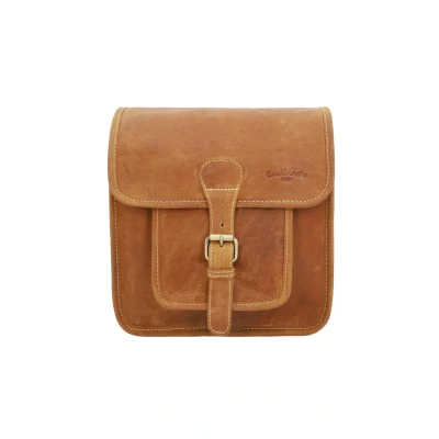Afbeelding van Gusti Leder JENS V. Schoudertas, Dames, Maat: One Size, Hellbraun mit lenkeradapter