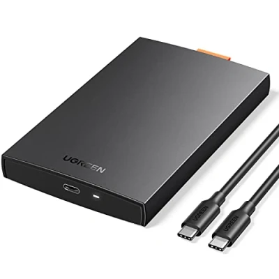 Afbeelding van UGREEN USB 3.1 Harde Schijf Behuizing voor 9,5mm/7mm 2,5 Inch SSD/HDD C Gen 2 naar SATA III tot 6Gbps UASP met Kabel, Zonder Gereedschap
