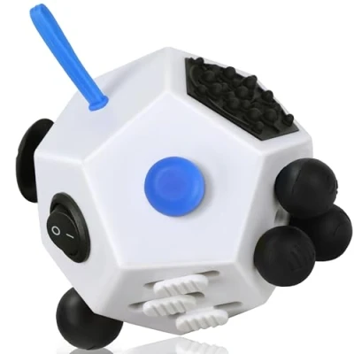 Afbeelding van Fidget Cube Toys Anti Stress Wit 12 Zijden Tdah Toy Antsy Labs Antistress voor Volwassenen, Kinderen Kantoor, Klaslokaal, Thuis by Y VCOSTORE