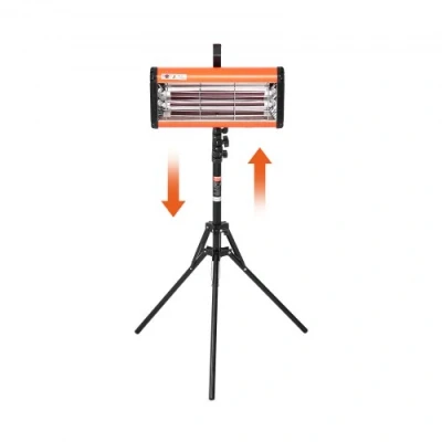 Image de VEVOR Lampe polymérisation peinture infrarouge 2000 W chauffage séchage auto