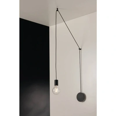Afbeelding van ECO Light I HABITAT PL1 NER Plafondlamp E27 Zwart