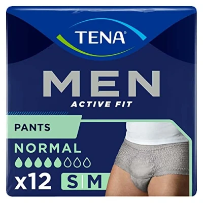 Afbeelding van Tena Men Active Fit Pants Normal S/M 4 pakken van 12 stuks