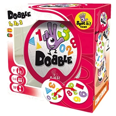 Afbeelding van Zygomatic Dubbele vormen en cijfers, actie reflexkaartspel voor kinderen, vanaf 3 jaar, van 2 tot 8 spelers, 15 minuten per spel, Spaans Portugees