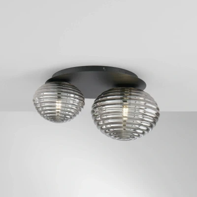 Afbeelding van Ripple plafondlamp, goudkleurig/opaal, 3 lamps