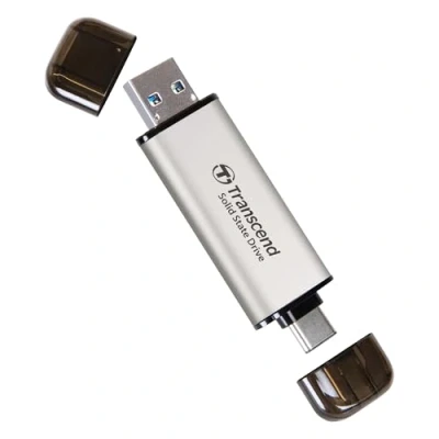 Image de Transcend ESD310 SSD 1 To externe (portable) USB 3.2 Gen 2x1 (USB C connecteur) argent
