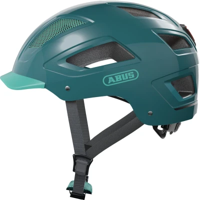 Afbeelding van ABUS Hyban 2.0 Stadshelm Stevige Fietshelm Voor Dagelijks Gebruik met ABS hardshell Dames en Heren Groen, Maat L