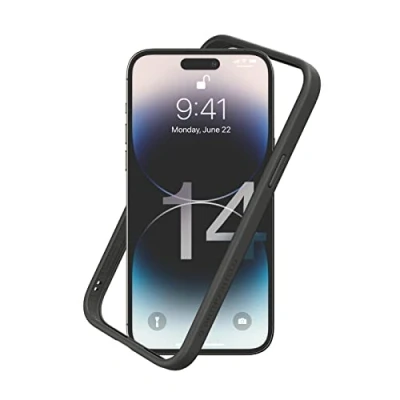 Afbeelding van RHINOSHIELD Bumper hoes compatibel met [iPhone 14 Pro Max] CrashGuard NX aanpasbare dunne bescherming schokdemping [BPA vrij] grafiet